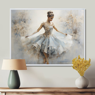 «Blue Ballet Dance II - Ballet», art encadré