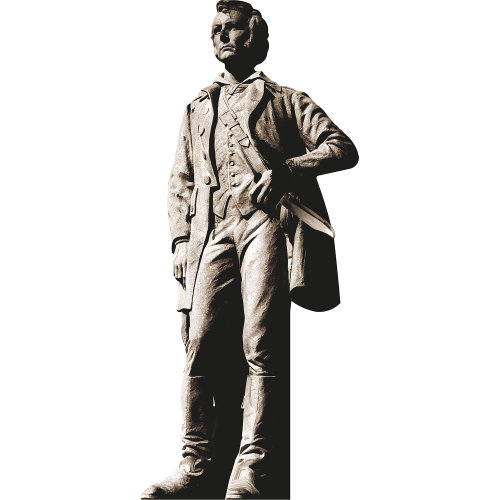 H13651 Statue de James Jim Bowie Texas Alamo Hero en carton découpé debout