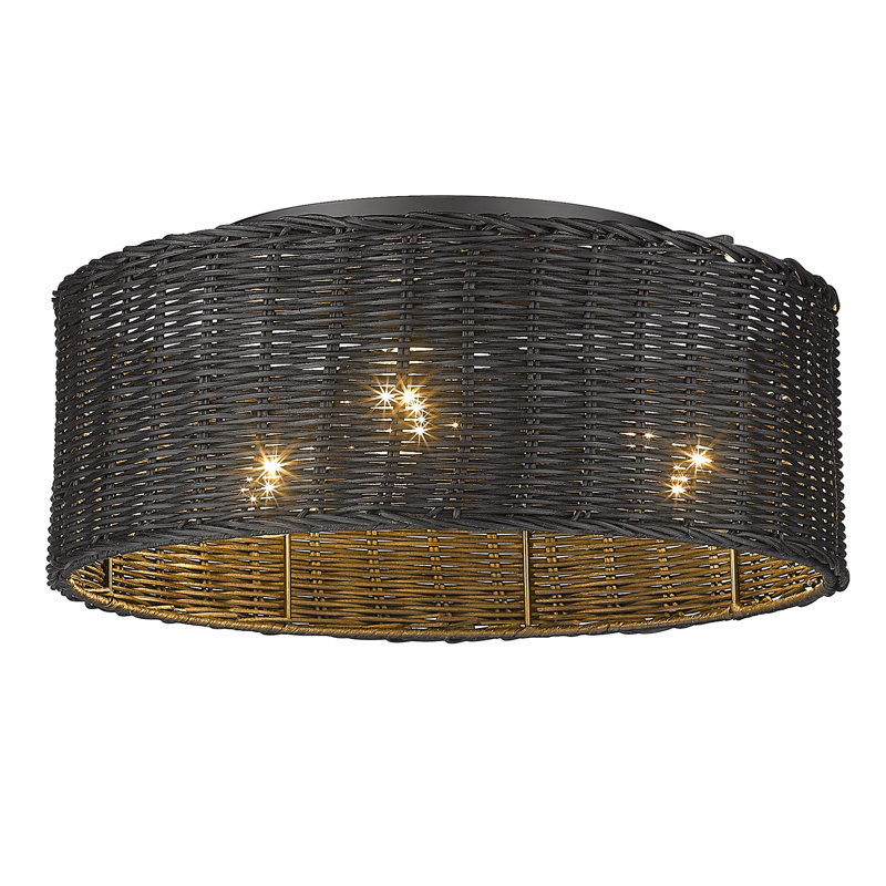 Cuthmore Wicker Flush Mount