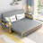Carthel Upholstered Foldable Sofa Bed Convertible Cushion Back Futon Sleeper Chair for Guest-1415597886