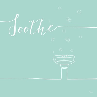 " Underline Bath VIII Teal " by Veronique Charron
