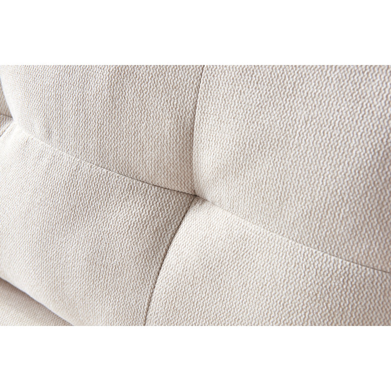 Mampre 191Cm Square Arm Sofa, Cream
