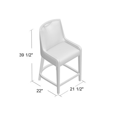 Anthony Upholstered Stool with Solid Wood Frame