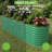 8x2x2ft Oval Raised Garden Bed - Heavy-Duty 0.6mm Galvanized Steel Planter Box with Safety Edges, Open Bottom Metal Planter for Outdoor Vegetables, Flowers, Herbs & Fruits - Green-1410173502-1410173498
