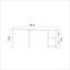 Bureau d'étude industriel avec structure en métal, pin atlantique et finition noire | 49,2 po x 31,1 po x 21,5 po | 100% panneau de particules enduit de mélamine, épaisseur: 0,7 pouce | Vaste espace de rangement avec de nombreuses tablettes pour le bureau à domicile