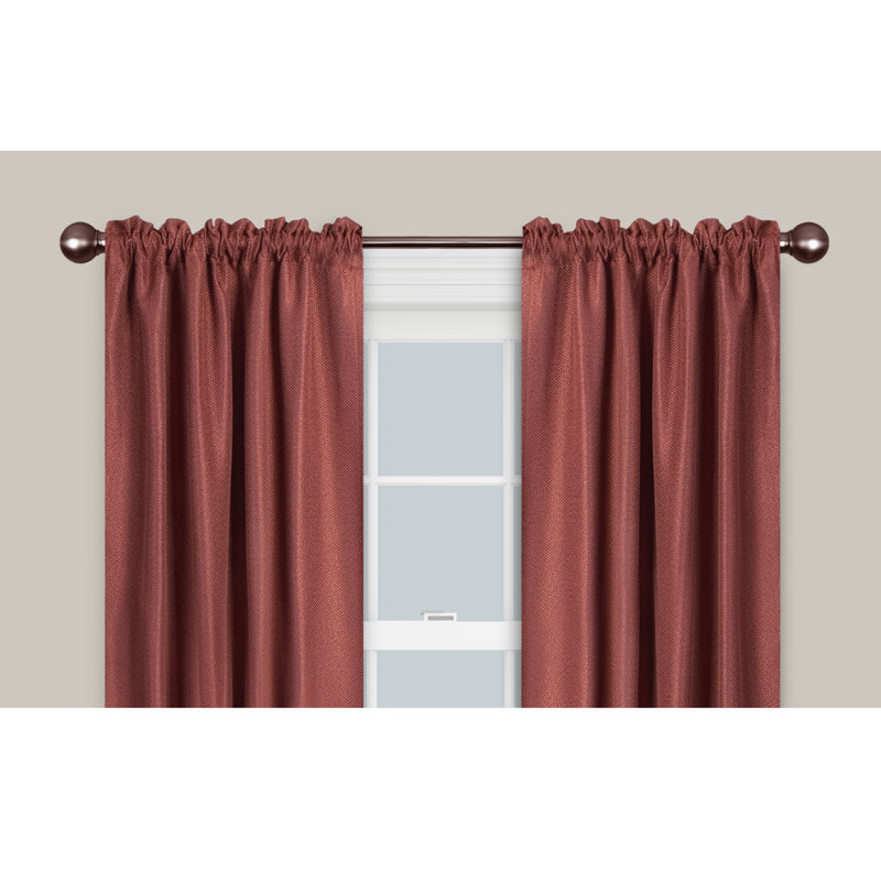 Tringle à rideaux simple pour fenêtre Doak Smart Easy Install, H 4,25 po x l 18 po x P 4,5 po, Bronze huilé