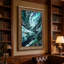 Art mural sur toile Northern Lights Over Teal-133563662