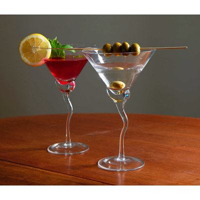 13oz. Handmade Martini Glass Set