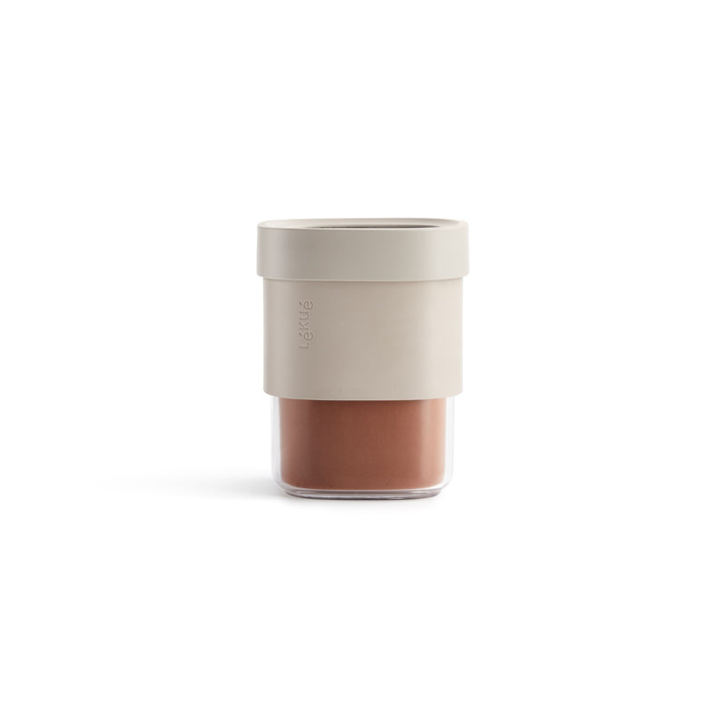Lékué Flip Storage Food Container, Medium, Beige