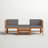 Acacia Patio Sofa with Cushions and Ottoman-977936984-1000791903