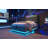Queen Size Upholstered Bed with 360° LED Lights, Hydraulic Storage, USB Type-C Charging, PU Leather Frame, Black-1330929248-1330929250