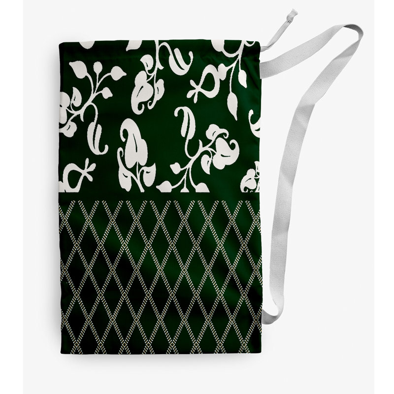 Fabric Laundry Bag with Handles, Medium (36" H x 28" W), Green