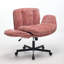 Fauteuil pivotant moderne en chenille à hauteur réglable, fauteuil rembourré avec accoudoirs multipositions-105524520