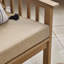 Ensemble de conversation de jardin en bois massif pour 4 personnes Vita - Table de patio moderne et chaises
