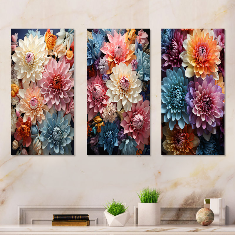 Ensemble de salon coloré 3 pièces Mums Serene - Mums, H 28 po x l 36 po