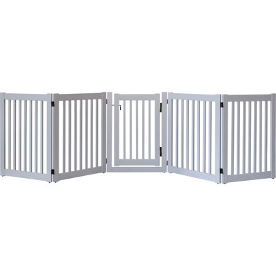 Clarissa Wood Free Standing Pet Gate