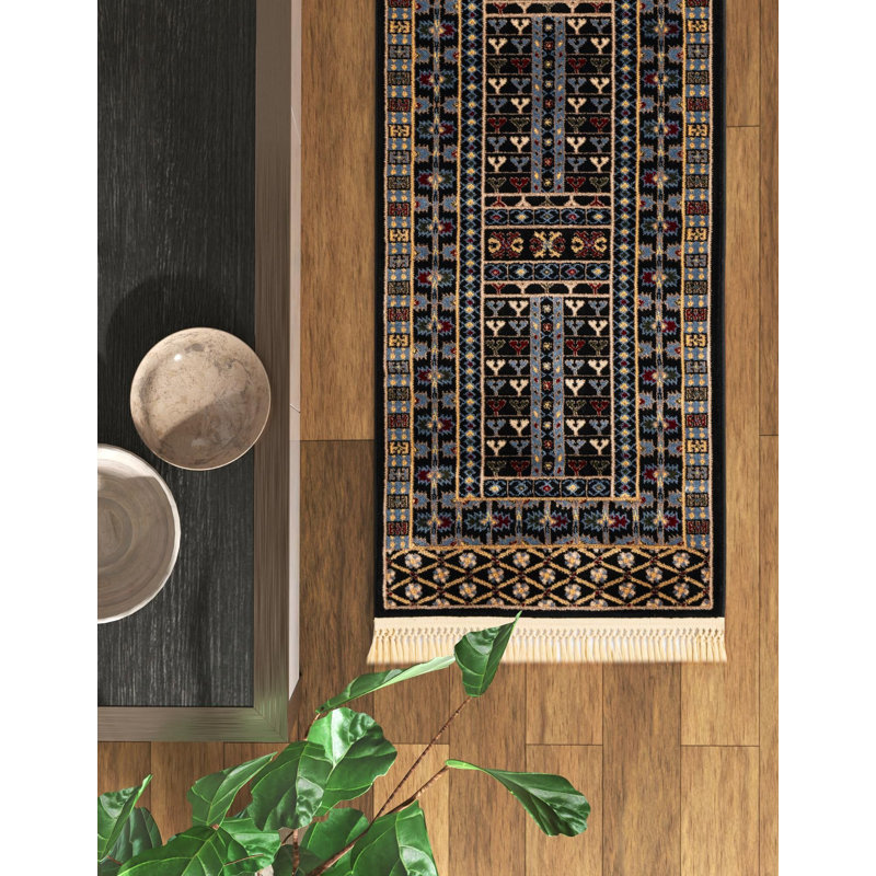 Tapis noir Aucun, Tapis de couloir 2 pi x 8 pi