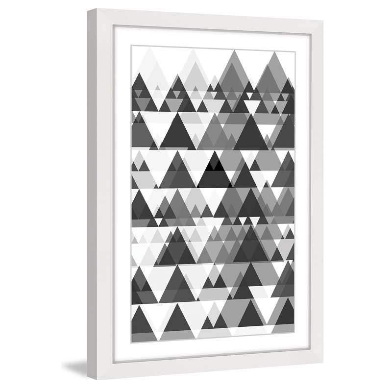 " Dense Forest ", 18" H x 12" W x 1.5" D, White Framed