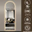 Miroir mural incassable de 65 po x 21 po avec gradation lisse, conception symétrique, idéal pour les vestibules, éclairage réglable en 3 couleurs, verre cuivre HD, chambres modernes