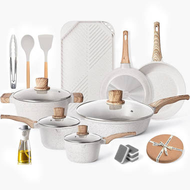 Caannasweis Nonstick Cookware Sets Kitchen Induction Pots and Pans 953211A-2PCS-Bakeware