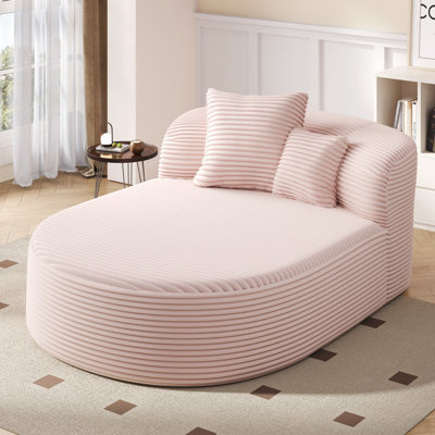 Modern Chaise Lounge Sofa Boneless Couch
