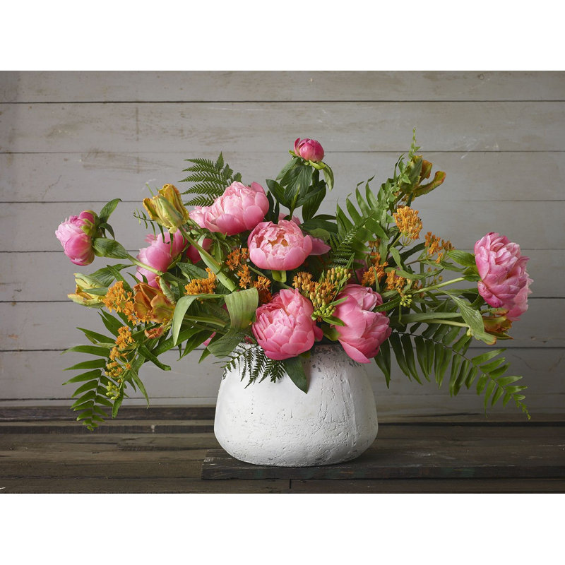 Gjelosh Ceramic Pot Planter, 6.25" H x 8.5" W x 8.5" D