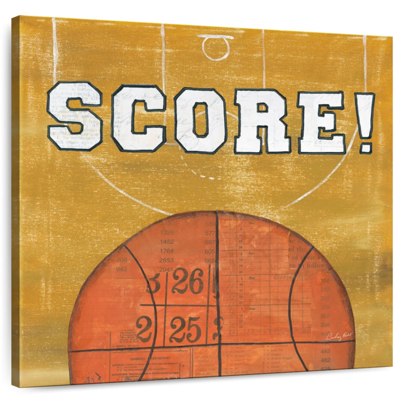 On The Field Score, 24" H x 24" W