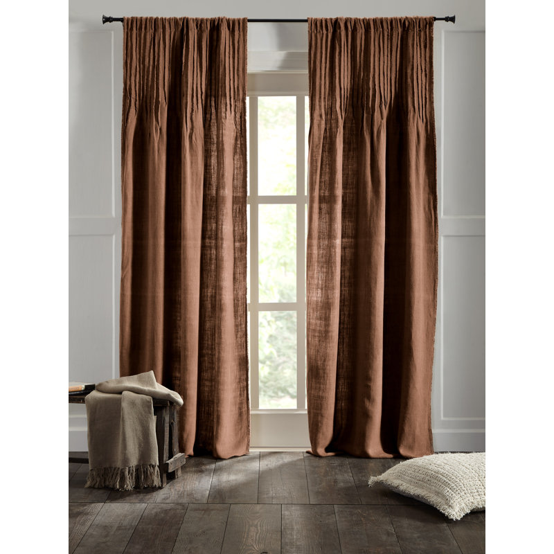 Rideau en lin Ranier, selle, 84 po, 50" W x 84" L