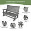 Banc oscillant 3 places en poly Lumber-411507150