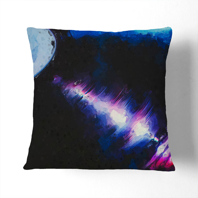 Abstract Square Cushion, 55cm H x 55cm W x 20cm D, White