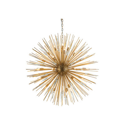 Lustre rond de 47 po Golden Spire