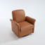 Fauteuil d'appoint pivotant avec base en bois