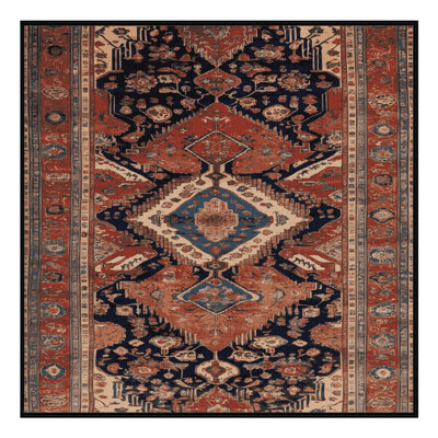 Tapis brun lavable à la machine