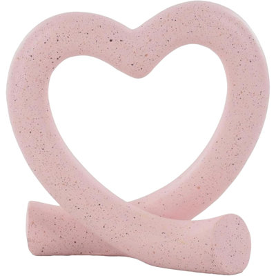 Modern Love Line Tabletop Ornament Pink
