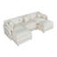 Canapé-lit en chenille moderne avec repose-pieds-1006864277-1006864276