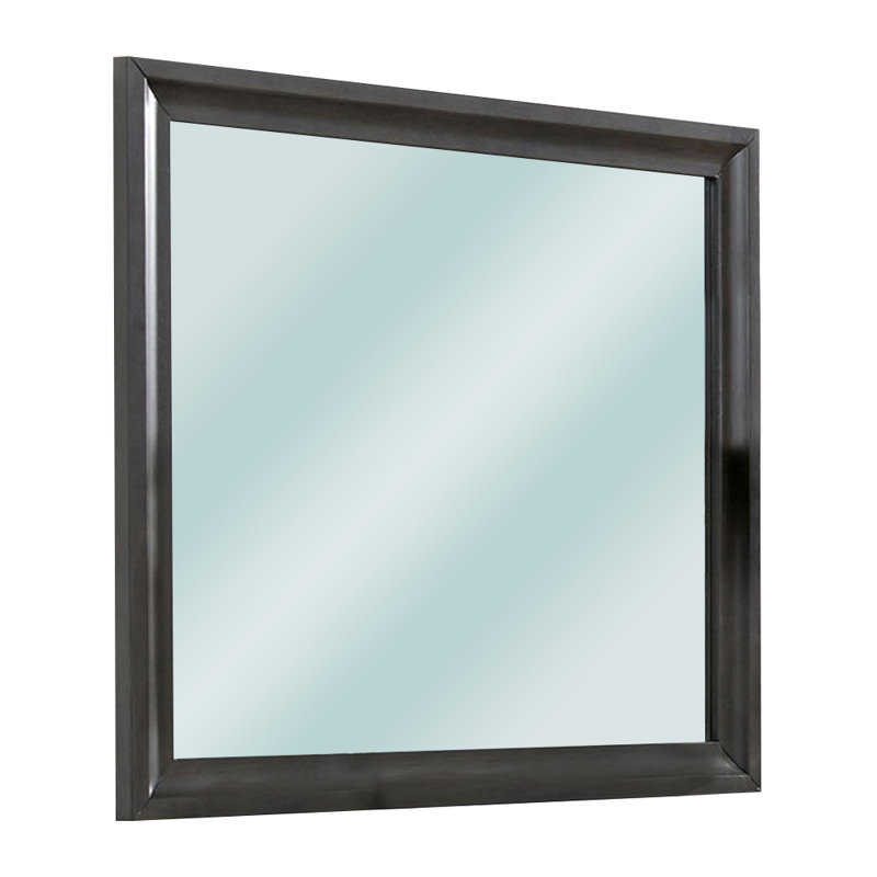 Miroir de commode traditionnel chrissy Hantsport, Noir