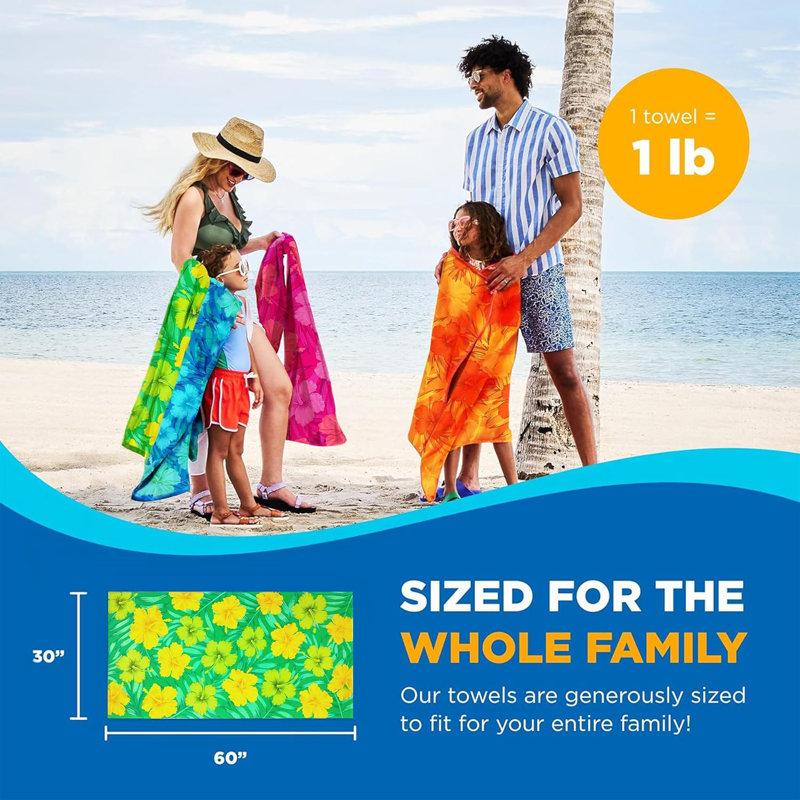 Rudy 100% Cotton Lightweight Beach Towel