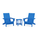 POLYWOOD by AllModern Outdoor Adirondack Chair With Table