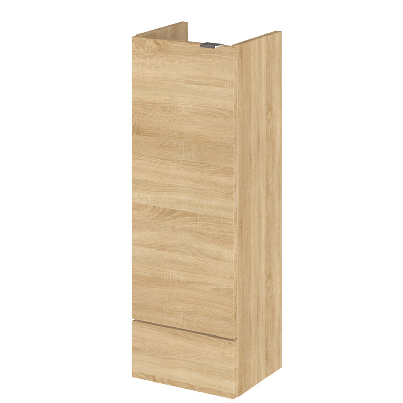 Fusion Bathroom Storage Cabinet, Oak, 86.4cm H x 30cm W x 25.3cm D