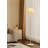 Nordic-Style Iron Electroplated & Rattan Floor Lamp
