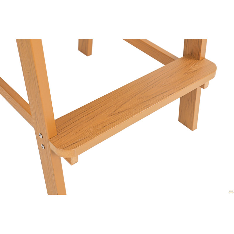 Chaise longue d'extérieur avec 304 accessoires en acier inoxydable., Teck