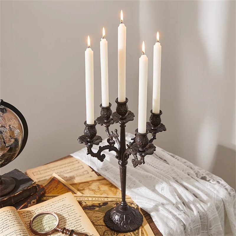 16.93'' H Metal Tabletop Candlestick