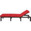 Chaise longue rembourrée réglable en rotin Dizzie-1728108773