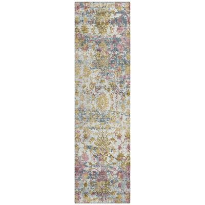 Machine Washable Indoor/Outdoor Husby ACN2211 Modern Rug