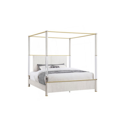 Malco Queen Oak Four Post Bed