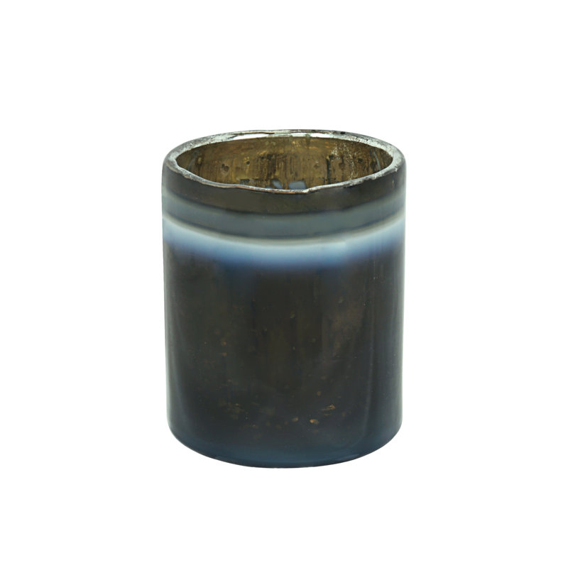 3" Glass Tabletop Votive Holder, Gray
