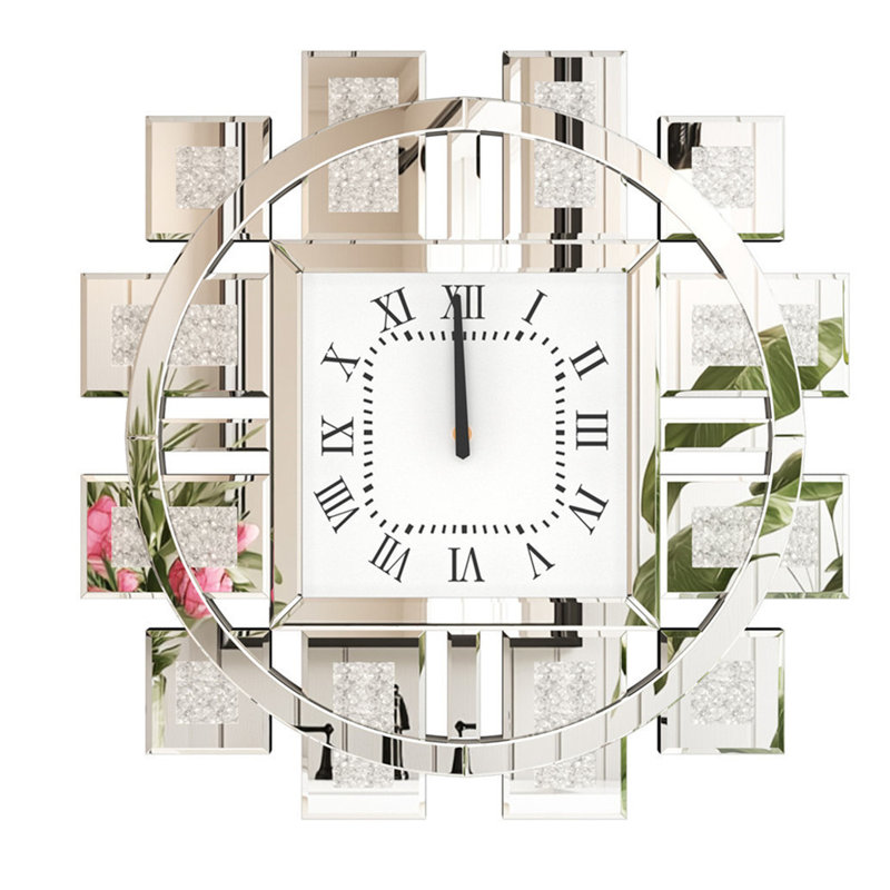 Eggleston Wall Clock, Large, Silver