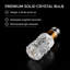 Ampoule DEL en cristal de style solide, blanc chaud 3000K, ampoules à culot moyen E26 / 27 (base non incluse)-121723597-121723598