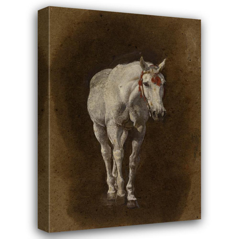 "Cheval" par Léon Bonnat - Art mural sur toile tendue avec châssis, H 24 po x l 17 po