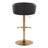 Laurenzio Adjustable Faux Leather Bar Stool with Rounded T Footrest-106895957-106895960